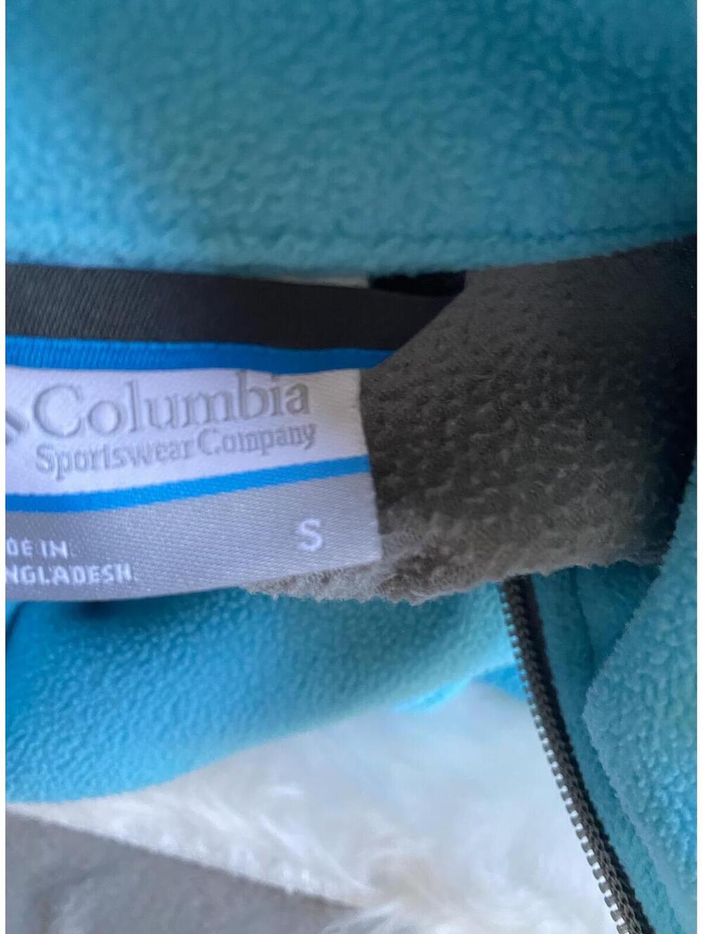 Women’s Columbia Blue and Gray Fleece Jacket Small - Picture 5 of 6